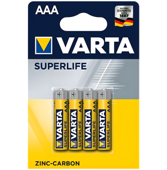 VARTA - Superlife AAA Zink Carbon Batterien 4er-Pack